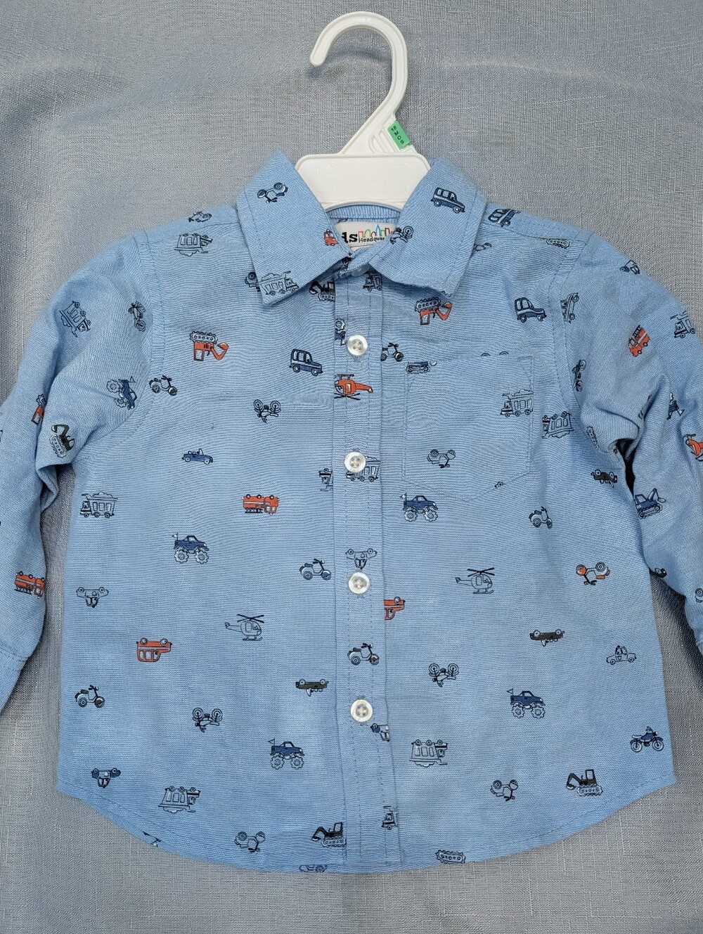 Kids Headquarters Toddler Blue Button-Down Shirt